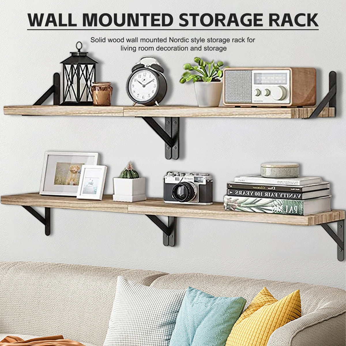 Floating Shelves for Wall,Bookshelves，Wall Mounted Wood Shelf for Living Room, Bathroom, Bedroom, Kitchen, Home Decor    Home Decor Supply | Online Retail | ShoreShopper.com
