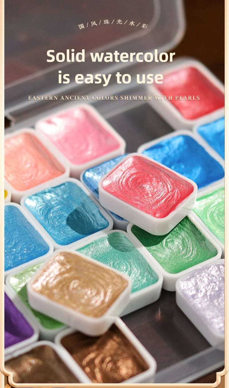 12/98/150/180 Colors Pearl Solid Water Color Paint Set Portable Professional Watercolor Painting School Art Supplies Stationery    Home Decor Supply | Online Retail | ShoreShopper.com