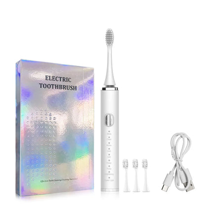 Electric Toothbrush Sonic Electric Toothbrush For Teeth Brushes Vibration Dental Tooth Cleaner USB Rechargeable Tooth Brush Case - ShoreCo.Shop