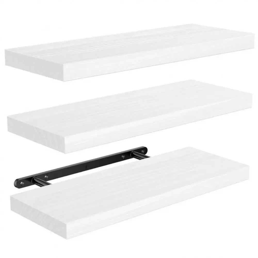 Solid Wood Solid Wooden Floating Shelves Wall Mounted Storage Rack Wall Mounted Bookshelf Floating Design Book Shelf    Home Decor Supply | Online Retail | ShoreShopper.com