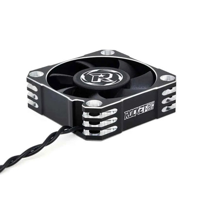 ROCKET-RC 25/30/35/40/50mm V2 Metal Cooling Fan 32000/28000/21000/16000/10000RPM for 1/8 1/10 1/12 RC Car 540/550/3650 Motor ESC