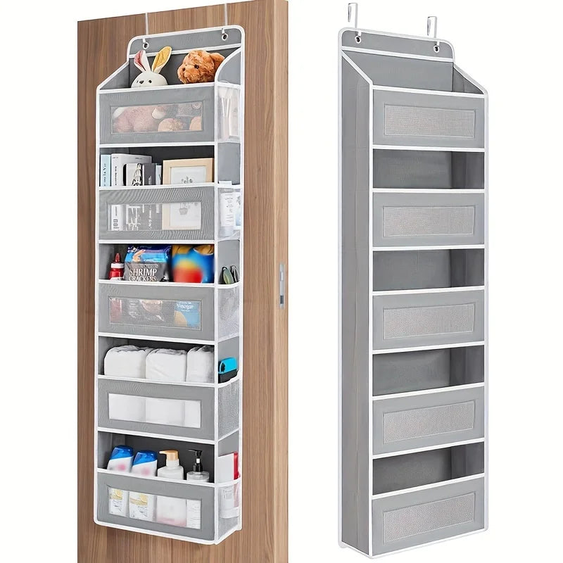5-Shelf Hanging Storage Organizer - Behind Door, Anti-Tilt, 5 Large Capacity Pockets, Suitable for Bedroom, Bathroom    Home Decor Supply | Online Retail | ShoreShopper.com