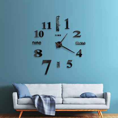 2D/3D Large Roman Numeral Acrylic Mirror Wall Clock Sticker Fashion DIY Quartz Clocks Watch Home Decoration Living Room Stickers    Home Decor Supply | Online Retail | ShoreShopper.com