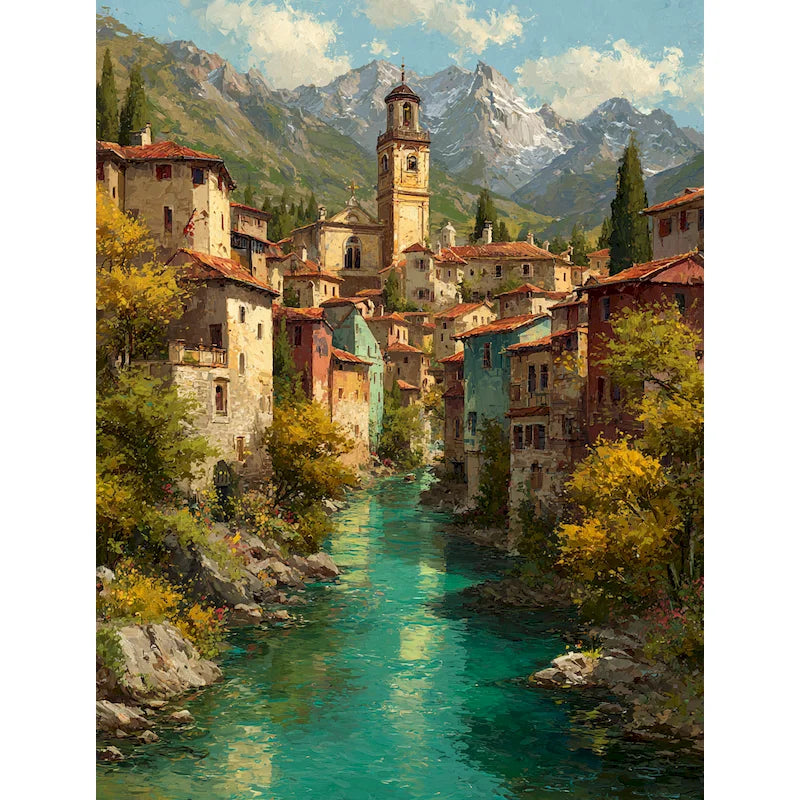 Painting by numbers Landscape Handpainted Art 40x50cm DIY Paint by numbers Adults crafts Number painting Home decor    Home Decor Supply | Online Retail | ShoreShopper.com