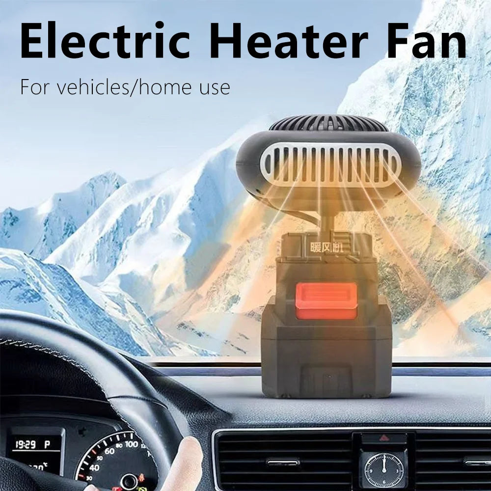 Electric Power Warm Air Blower Fan Heater Portable Small Space Heater Car Window Defogger Power Tool Parts Battery Powered    Home Decor Supply | Online Retail | ShoreShopper.com