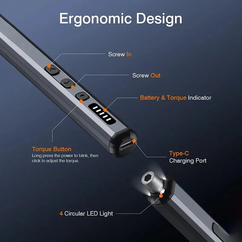 Mini Electric Precision Screwdriver, 38 in 1 Magnetic Bits, Torque Control, DIY Tools, Repair Tool Kit for iPhones, Switch,PS5    Home Decor Supply | Online Retail | ShoreShopper.com