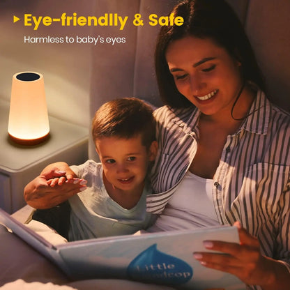 13 Color Changing Night Light Remote Control Touch USB Rechargeable RGB Night Lamp Dimmable Lamp Portable Table Bedside Lamp - ShoreCo.Shop
