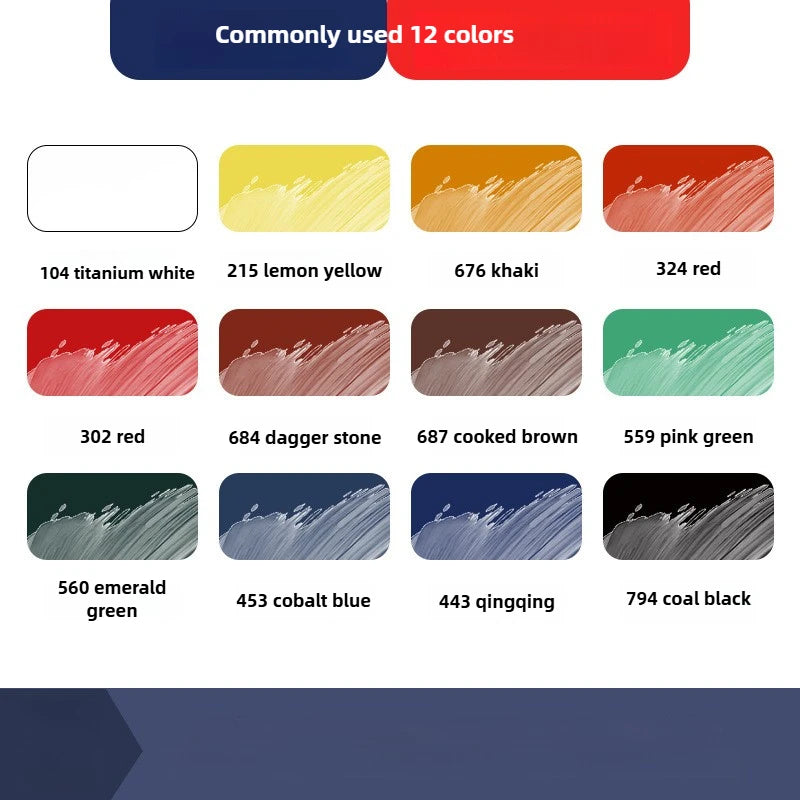 Maries Oil Paint 50ML Oil Painting Art Creation Pigment Large Oil Paint Paint Single Commonly Used 24 Colors    Home Decor Supply | Online Retail | ShoreShopper.com
