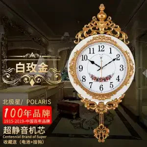 Large Luxury Gold Wall Clock Living Room Silent Creative Swing Wall watches Bedroom Quartz Clocks Wall Home Decor    Home Decor Supply | Online Retail | ShoreShopper.com