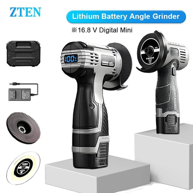 28000r 16.8V Mini Angle Grinder Portable Rechargeable Polishing Grinding Cutting Machine Home Metal Polisher Woodworking Tools    Home Decor Supply | Online Retail | ShoreShopper.com