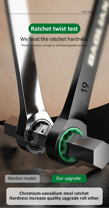 Dual-Purpose Wrench Fast Plum Blossom Ratchet Wrench Industrial Grade 72 Tooth Labor-Saving, Fast and Durable Dual-use Wrench    Home Decor Supply | Online Retail | ShoreShopper.com