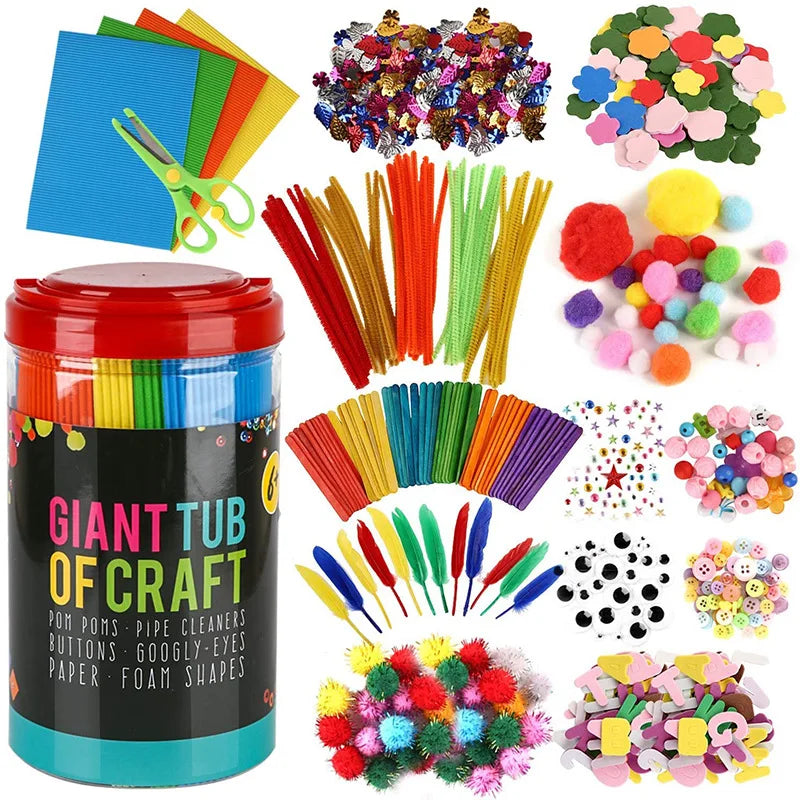 Arts and Crafts Supplies for Kids DIY Crafting School Kindergarten Homeschool Supplies Arts Set Toys for Children    Home Decor Supply | Online Retail | ShoreShopper.com