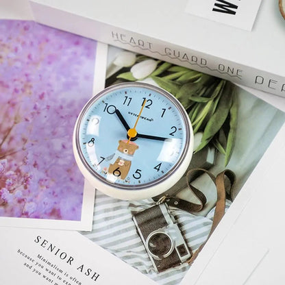 Mini Sucker Wall Clock Bathroom Anti-Fog Waterproof 7cm Kitchen Toilet Small Quartz Table Clock    Home Decor Supply | Online Retail | ShoreShopper.com