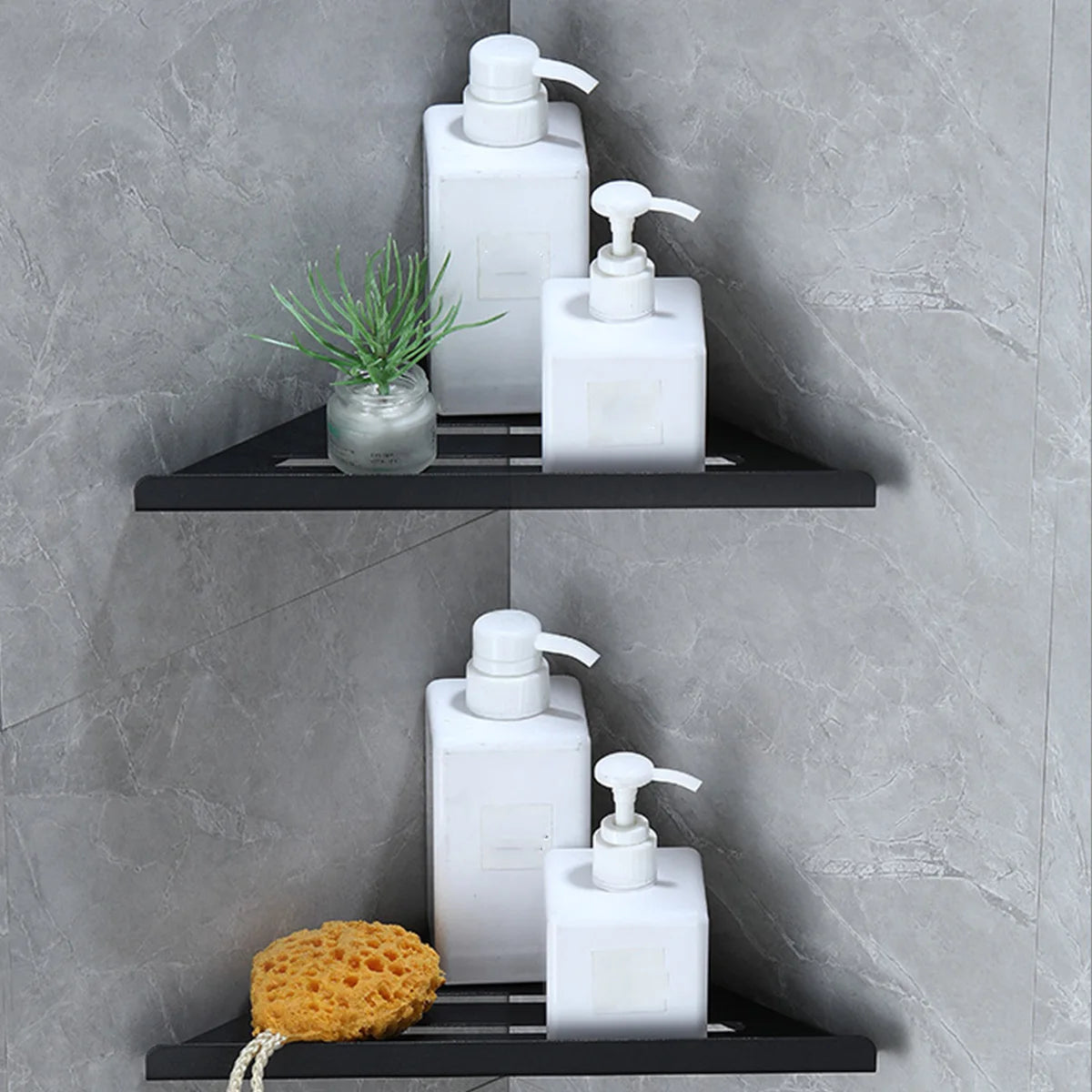Bathroom Shelf Corner Shower Shelf No Drilling 304 Stainless Steel Corner Organizer Storage Heavy-Duty Hollow Shampoo Rack    Home Decor Supply | Online Retail | ShoreShopper.com