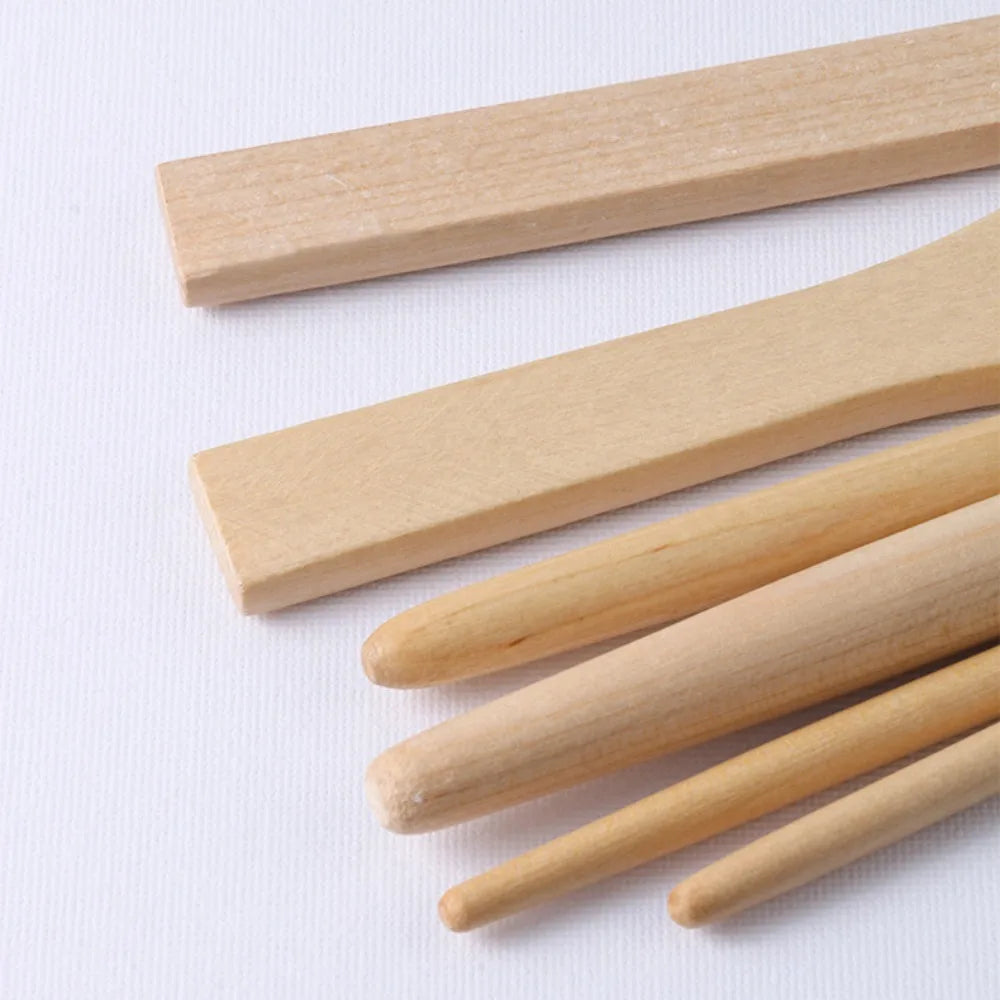 Art Paint 3/6pcs Painting Brush Set Different Shape Professional Watercolor Gouache Oil Brush Set Wooden Handle Flat Tip Head    Home Decor Supply | Online Retail | ShoreShopper.com