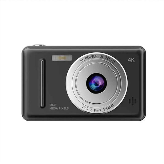 ABUQ NEW 4K Digital Camera Portable Retro CCD Camera Entry-Level Camera Dual Camera Flash 50 Million Pixels Auto Focus Camera,C