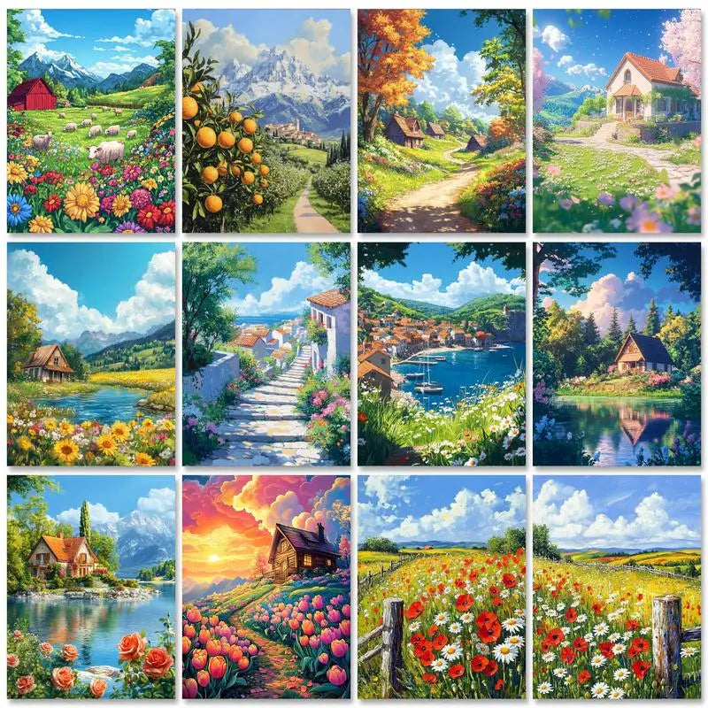 RUOPOTY Paint By Number Kit On Canvas For Adults Scenery Oil Acrylic Painting Home Decoration Gifts    Home Decor Supply | Online Retail | ShoreShopper.com