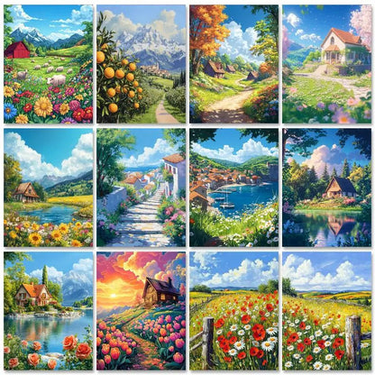 RUOPOTY Paint By Number Kit On Canvas For Adults Scenery Oil Acrylic Painting Home Decoration Gifts    Home Decor Supply | Online Retail | ShoreShopper.com