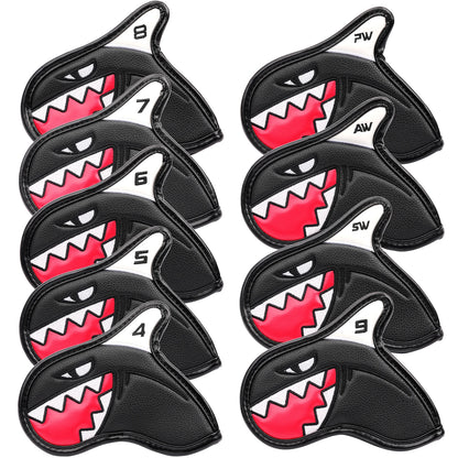 New 9pcs / Set Cool Golf Irons Headcovers  #4-9PAS Golf Iron Set Head Covers  for Man Women - ShoreCo.Shop