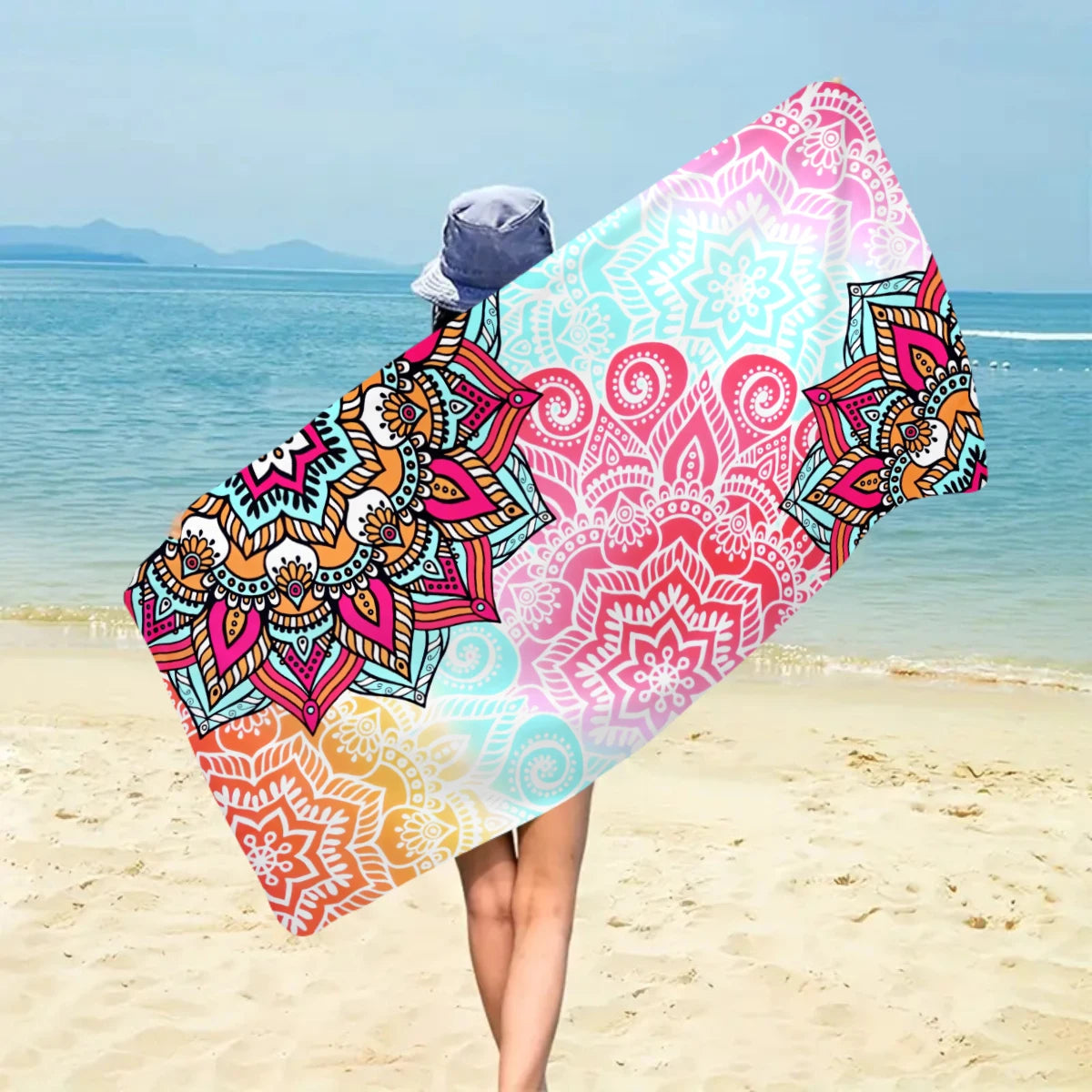 1pc Bohemian beach towel, ultra-fine fiber quick drying beach towel, multifunctional beach towel for beach swimming and vacation    Your Coastal Marketplace | Shoreshopper.com