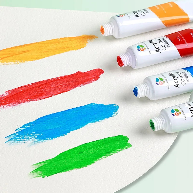 12/18/24/36 Colors Acrylic Paint Set Art Supplies акриловые краски 야광도료 for Artist On Metal Plastic Ceramic Leather Wood Glass    Home Decor Supply | Online Retail | ShoreShopper.com