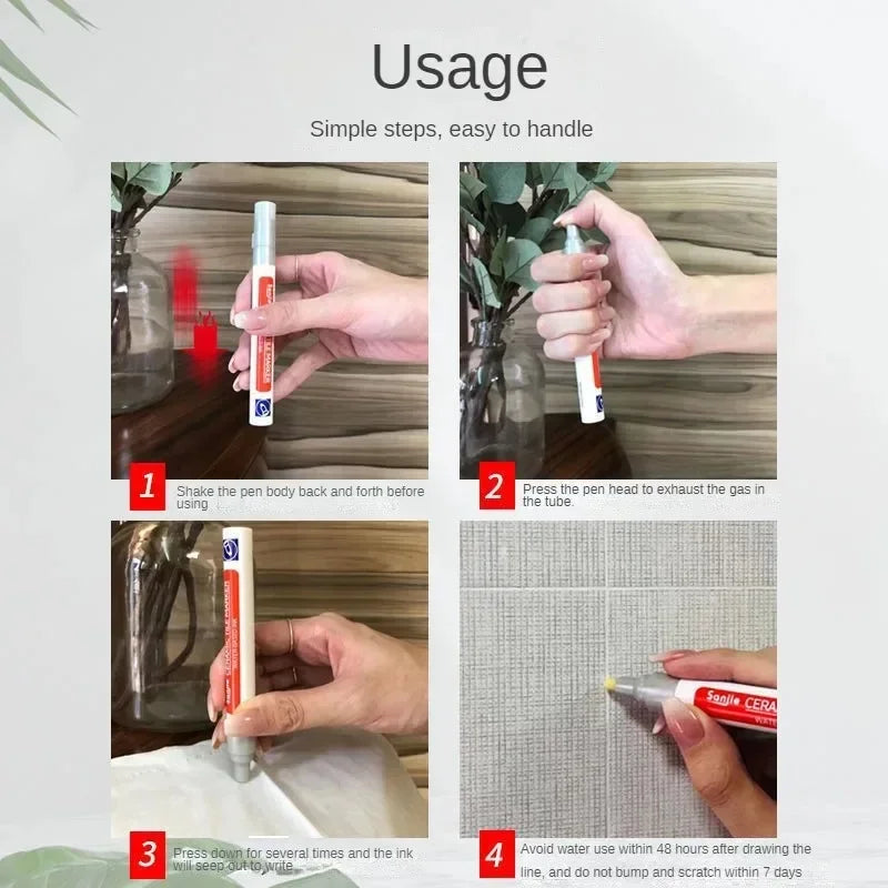 Crafts Painting Grout Art Supplies Wall Pen Waterproof Drawing Bathroom Paint Markers Accessories Pens Decoration Tile Floor By    Home Decor Supply | Online Retail | ShoreShopper.com
