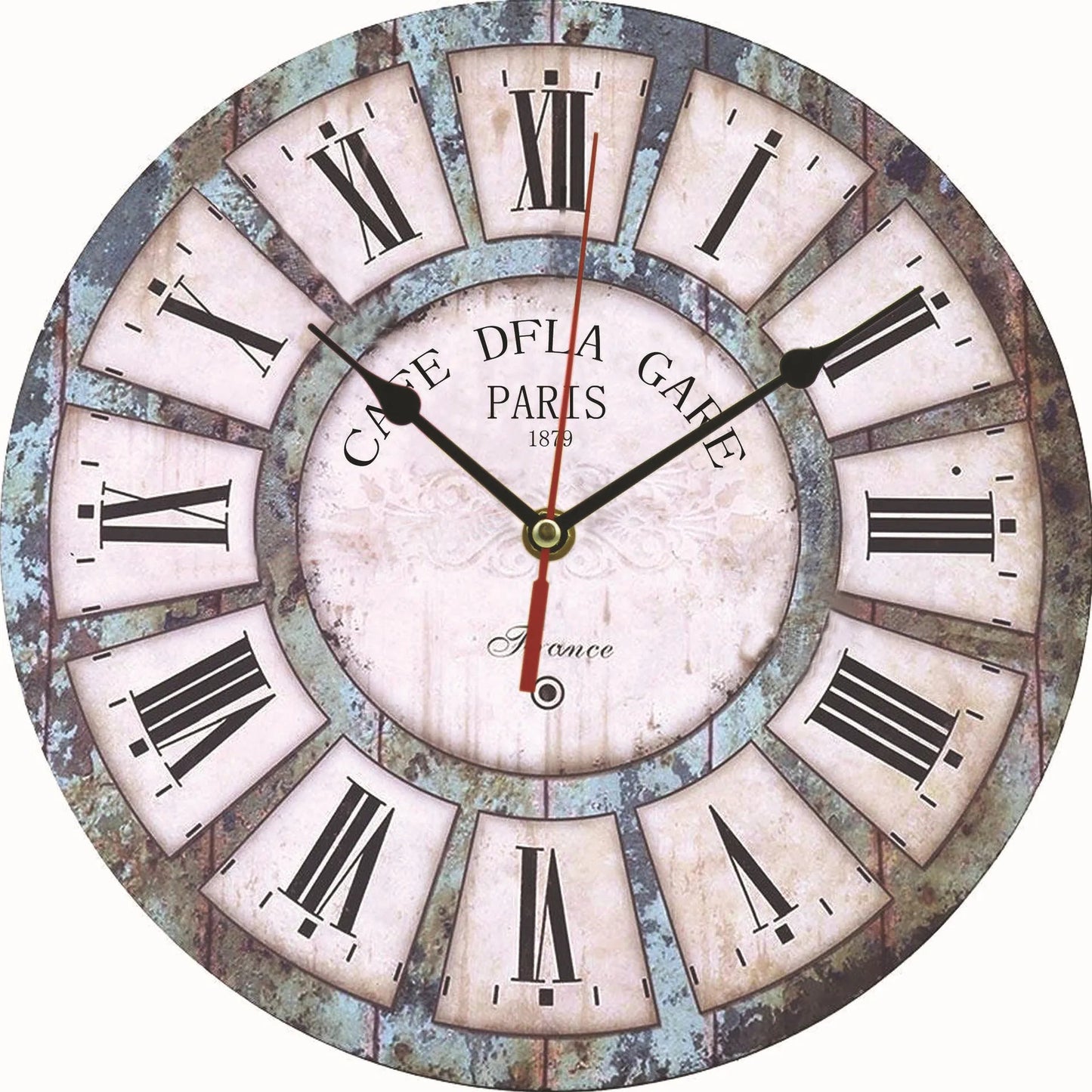 Creative wooden wall clock 30cm MDF density board silent quartz clock    Home Decor Supply | Online Retail | ShoreShopper.com