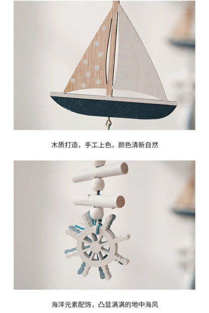 Wall Hanging Hand Made Mediterranean Starfish Hung Fish Nautical Decor Hang Wood Marine Pendant for Home Decoration קישוטי קיר    Your Coastal Marketplace | Shoreshopper.com