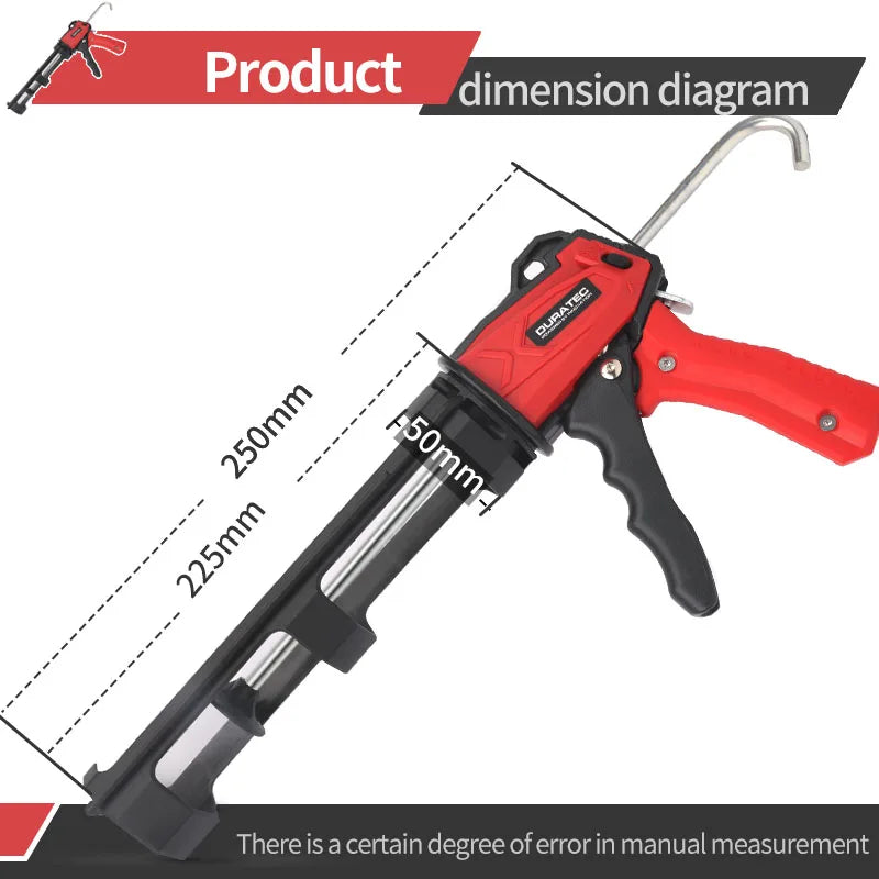 1350N Rotatable Caulking Gun Manual Glue Sealant Gun Finishing Tools Glass Corner Seam Filling Concrete Tile Joint Hand Tools    Home Decor Supply | Online Retail | ShoreShopper.com