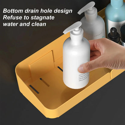 Bathroom  Kitchen Convenience Rack Shelf Makeup Storage Organizer Cosmetics Shampoo Rack Shower Shelf Wall Spice No Drilling    Home Decor Supply | Online Retail | ShoreShopper.com