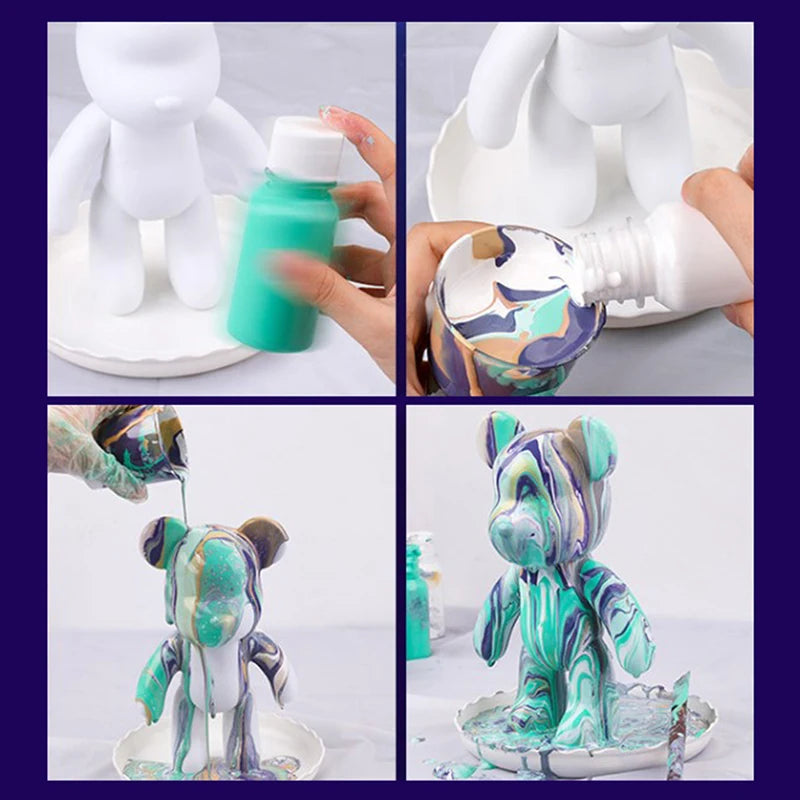 60ml/bottle acrylic paint 24Colors DIY Handmade Graffiti Bearbrick Statue Coloring Pigment Professional Paint Liquid Art Supplie    Home Decor Supply | Online Retail | ShoreShopper.com