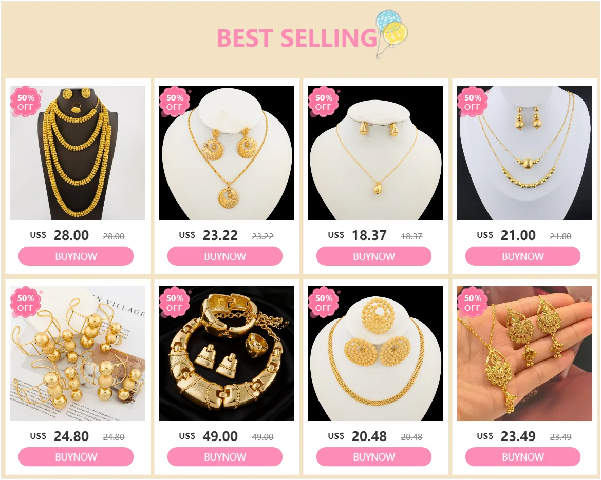 Necklace Bracelet Ring Earrings Jewelry Sets for Women, Elegant Charm Gift for Party Wedding, Sparkling Jewellery Woman Accessor    Home Decor Supply | Online Retail | ShoreShopper.com