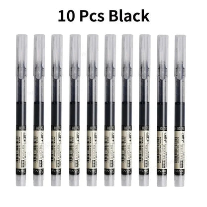 10Pcs/set High Quality Needle Type Gel Pens Straight Liquid Ballpoint Pen Kawaii Stationery School Office Supplies Writing    Home Decor Supply | Online Retail | ShoreShopper.com