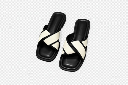 Women’s Comfort Slides: Open-Toe Low Heel Rubber Sandals - ShoreCo.Shop