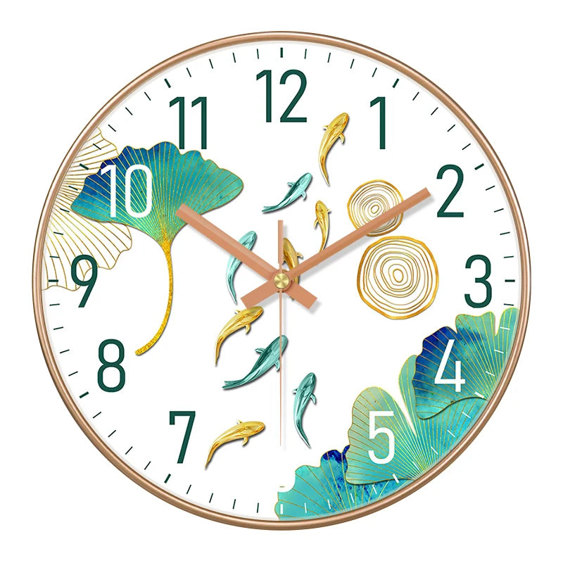 Simple Luxury Quartz Clock Hanging Wall Fish Decoration Modern Style Restaurant Living Room Home Decor Clock 8 10 12 Inche    Home Decor Supply | Online Retail | ShoreShopper.com