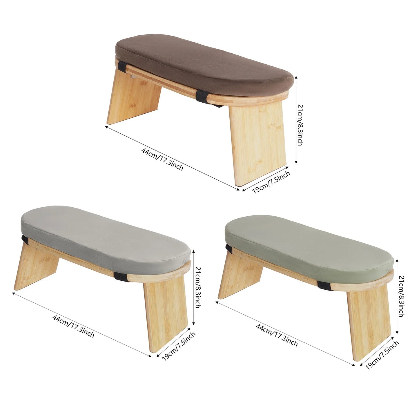 Portable Meditation Stool，Folding Kneeling Stool，Comfortable Sponge Cushion，for Yoga Bench, Prayer Bench, Floor Seat    Home Decor Supply | Online Retail | ShoreShopper.com