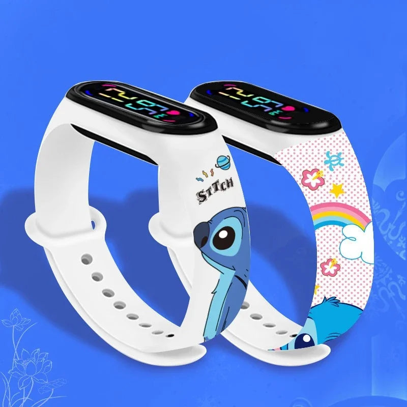 Disney Stitch Digital Kids' Watches Anime Figures LED Luminous Watch Touch Waterproof Electronic Sports Watch Kids Birthday Gift    Home Decor Supply | Online Retail | ShoreShopper.com