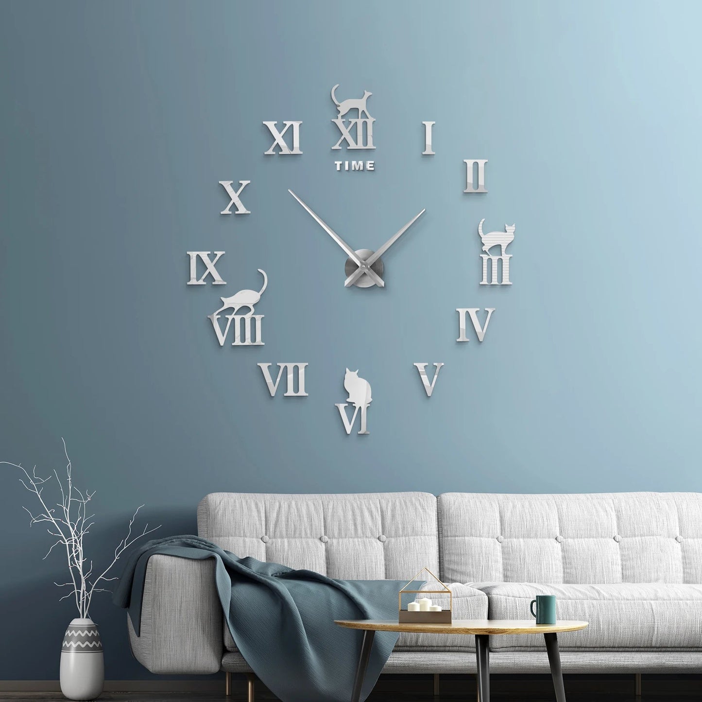 Large Wall Clock Quartz Needle 3D DIY 27" 37" or 47" Wall Clock    Home Decor Supply | Online Retail | ShoreShopper.com