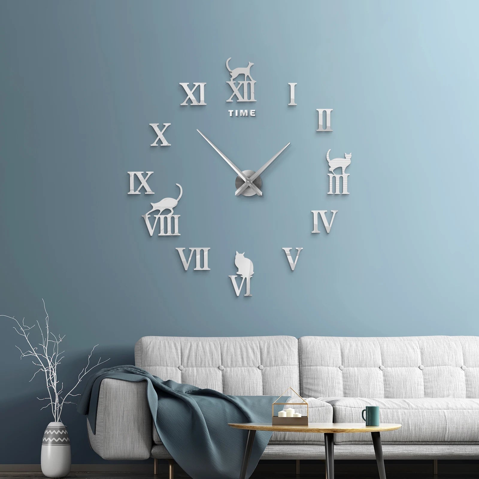Large Wall Clock Quartz Needle 3D DIY 27" 37" or 47" Wall Clock    Home Decor Supply | Online Retail | ShoreShopper.com