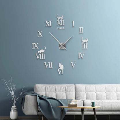 Large Wall Clock Quartz Needle 3D DIY 27" 37" or 47" Wall Clock    Home Decor Supply | Online Retail | ShoreShopper.com