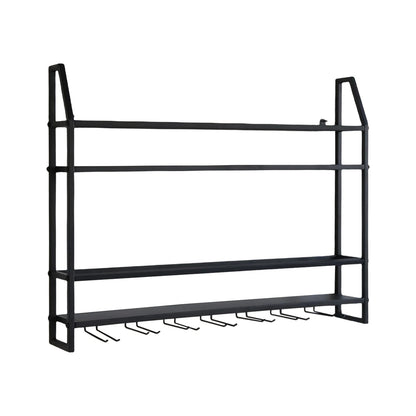 Wall Mounted Iron Wine Rack Bottle Champagne Glass Holder Shelves Bar Home Party Light and Strong Durable Unique Design Decor    Home Decor Supply | Online Retail | ShoreShopper.com