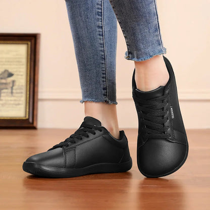 Women Shoes Wide Barefoot Shoes for Women Minimalist Artificial Leather Casual Comfortable Flats White Shoes Walking Sneakers    Your Coastal Marketplace | Shoreshopper.com