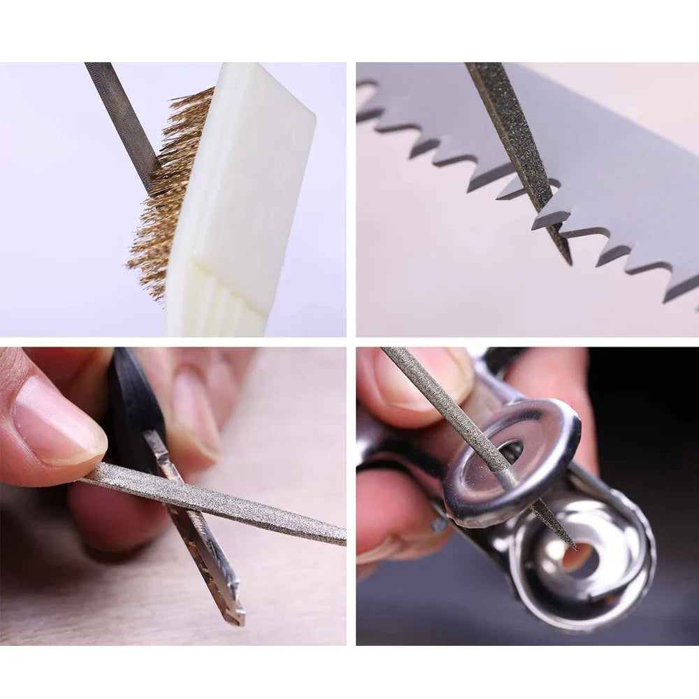 Diamond Mini Needle File Set for Carpentry Jewelry Stone Glass Metal Ceramic Polish Carving DIY Craft Woodworking Hand Tools    Home Decor Supply | Online Retail | ShoreShopper.com