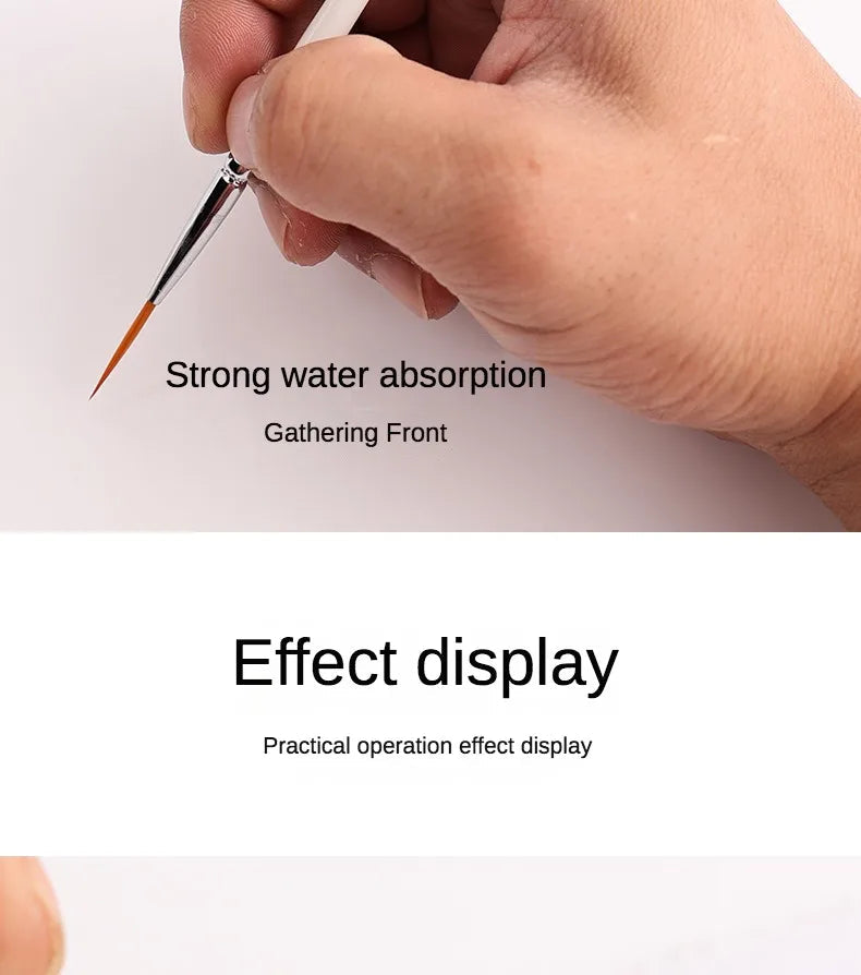 Artist Paint Brush 6 Pcs Set Thin Pen Extra Long Fine Point Liner Tip #000#00#0#1#2#3, Scale Models Nail Acrylic Oil Watercolor    Home Decor Supply | Online Retail | ShoreShopper.com