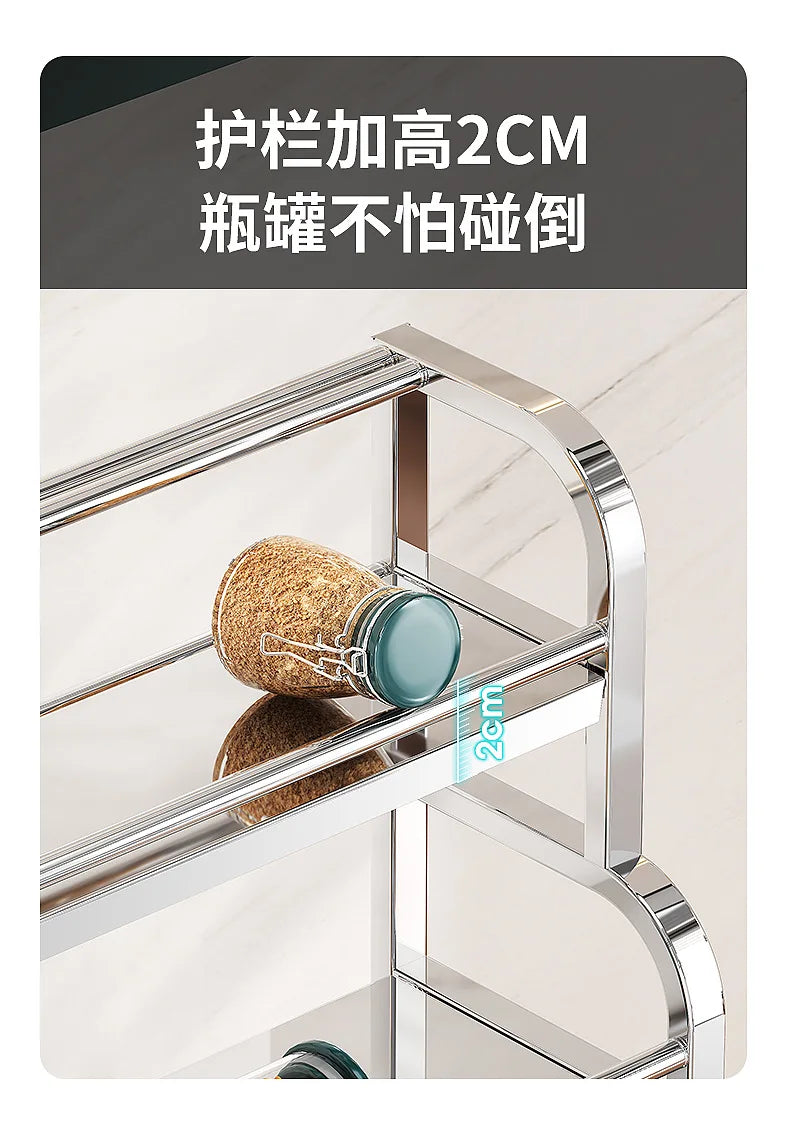 Stainless Steel Kitchen Storage Shelf Seasoning Jar Spice Storage Rack Chopsticks Knife Shelf Bar Organizer Kitchen Supplies    Home Decor Supply | Online Retail | ShoreShopper.com