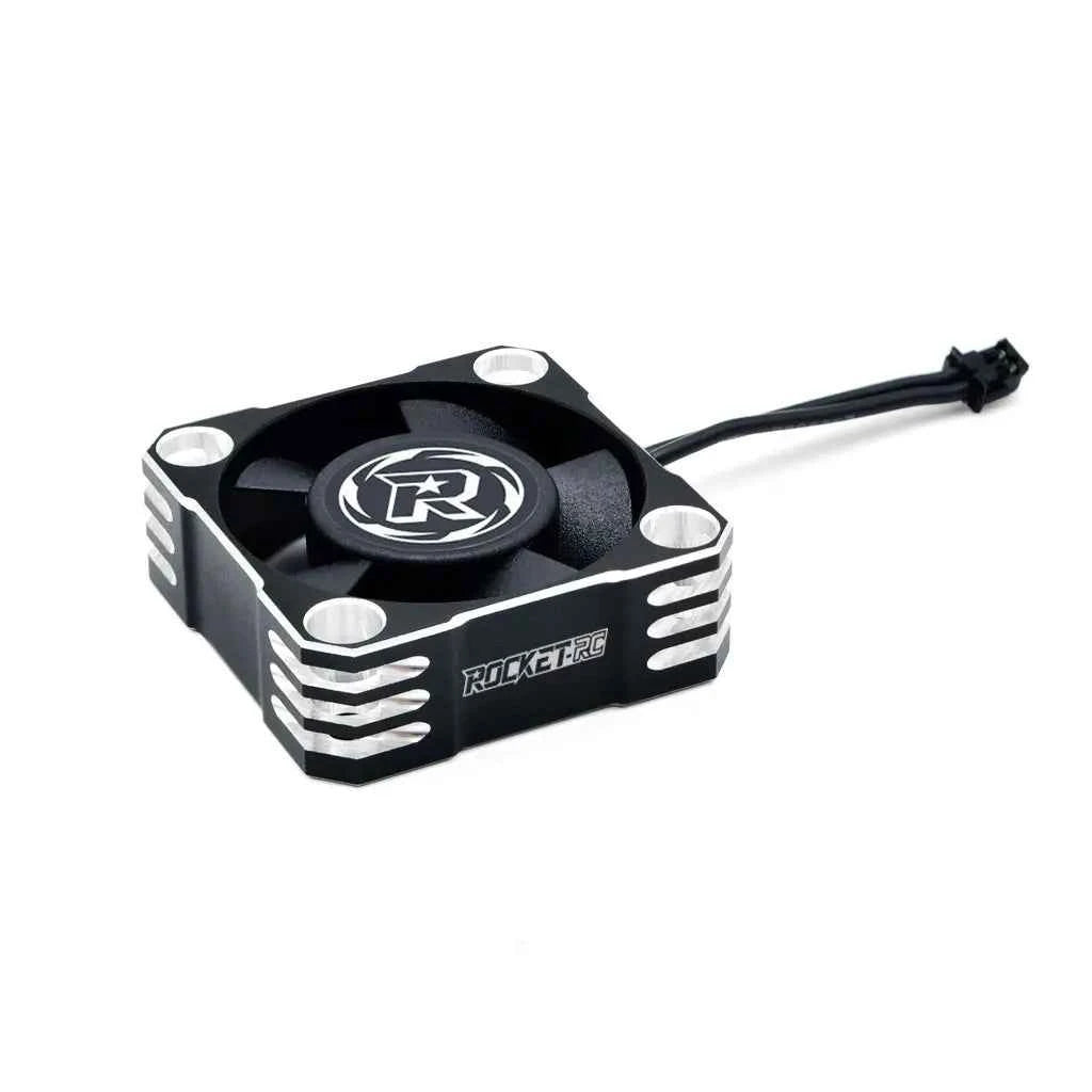 ROCKET-RC 25/30/35/40/50mm V2 Metal Cooling Fan 32000/28000/21000/16000/10000RPM for 1/8 1/10 1/12 RC Car 540/550/3650 Motor ESC