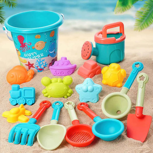 Children's beach toy set, summer toys, beach play, sand playing, digging tools, shovels, the perfect summer gift for children