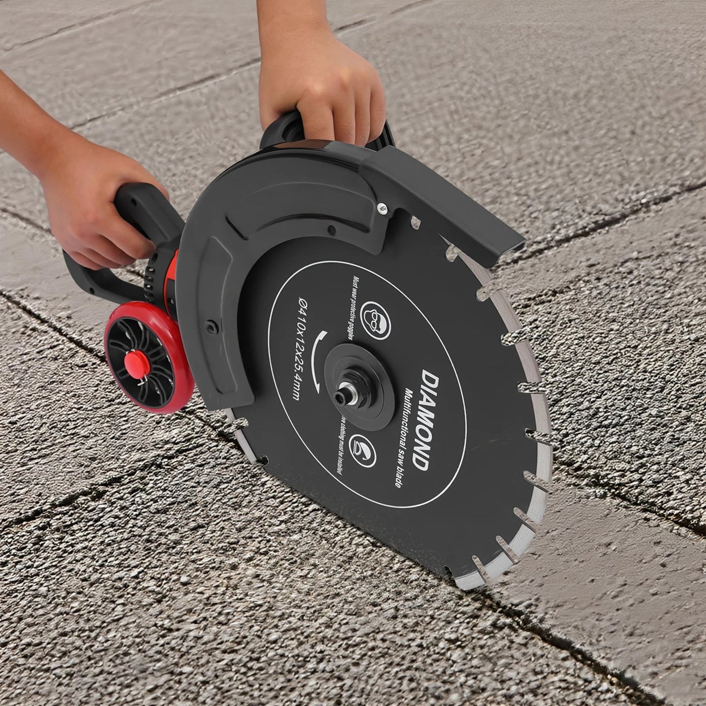 16In 4000W Electric Concrete Saw Brick Cutter Circular Saw Wall Slotting Groving with Saw Blade and Rolling Pulley 3000RPM    Home Decor Supply | Online Retail | ShoreShopper.com