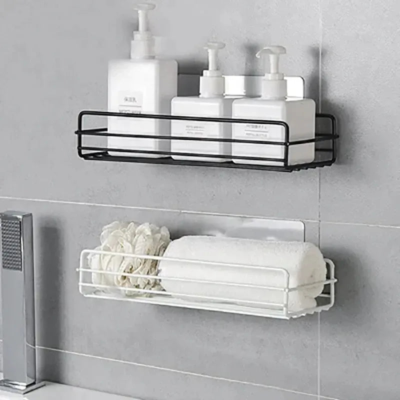 Toilet Storage Rack Bathroom Shelf No-Drill Corner Shelf Shower Wall Mounted Shelf Bracket Bathroom Accessory Organizer Shampoo    Home Decor Supply | Online Retail | ShoreShopper.com