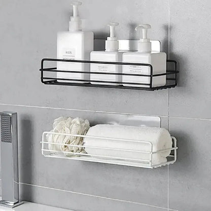Toilet Storage Rack Bathroom Shelf No-Drill Corner Shelf Shower Wall Mounted Shelf Bracket Bathroom Accessory Organizer Shampoo    Home Decor Supply | Online Retail | ShoreShopper.com